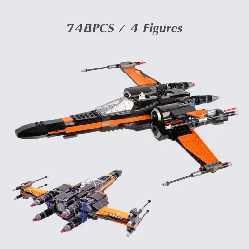 MOC Space Fighter Building Blocks Set Spaceship Model Holiday Toy 🚀