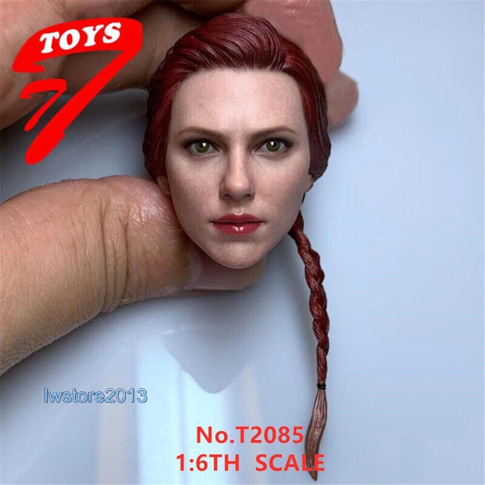 US 1/6 Black Widow Scarlett Johansson Head Sculpt For 12&Prime; Female TBL Figure Body
