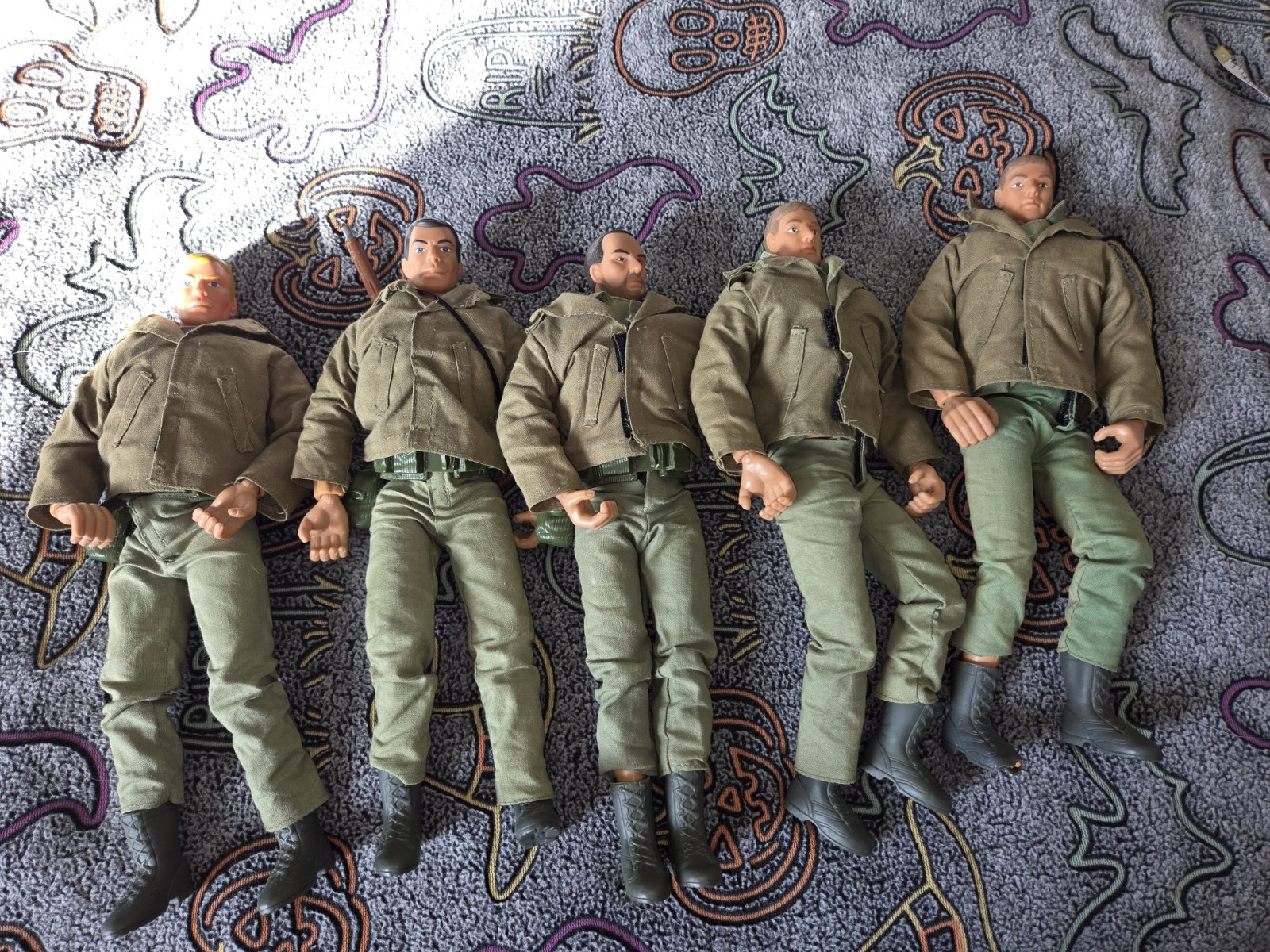 Formative International Toy Soldiers – Action Figure lot of 5 WW2 Soldiers Vntg