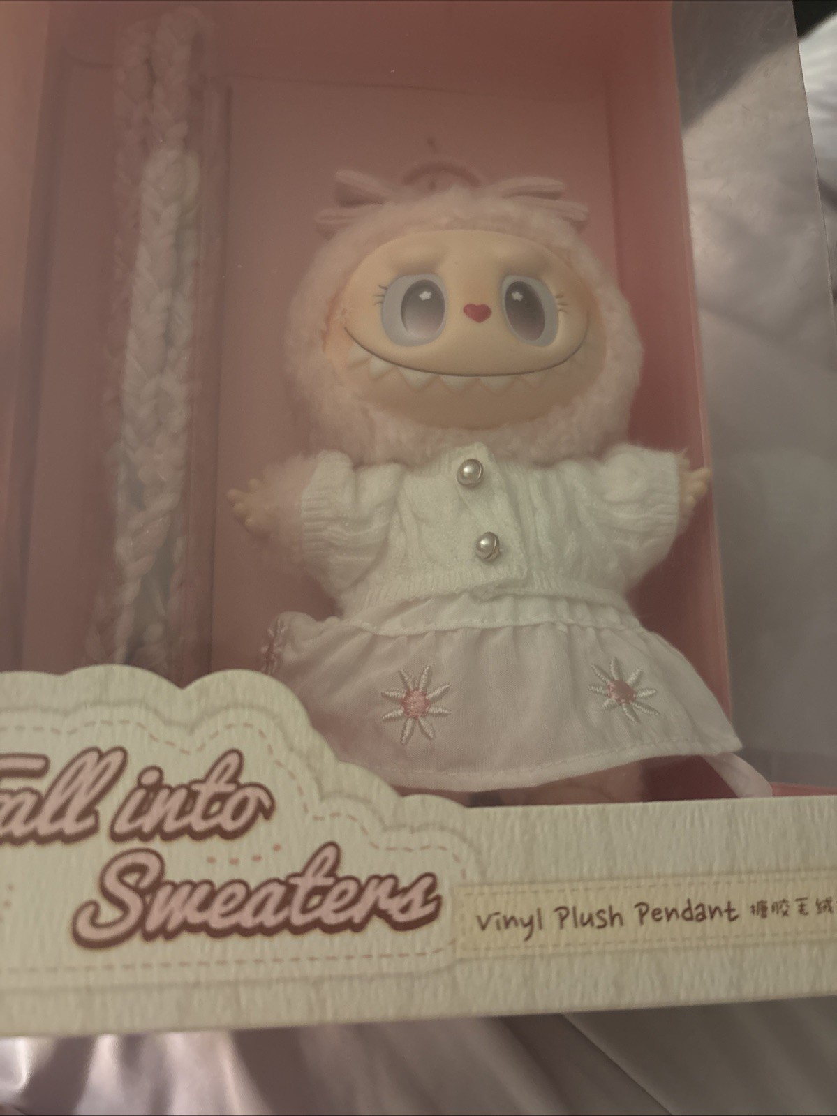 Popland Exclusive Fall Into Sweaters Labubu Mokoko In Box