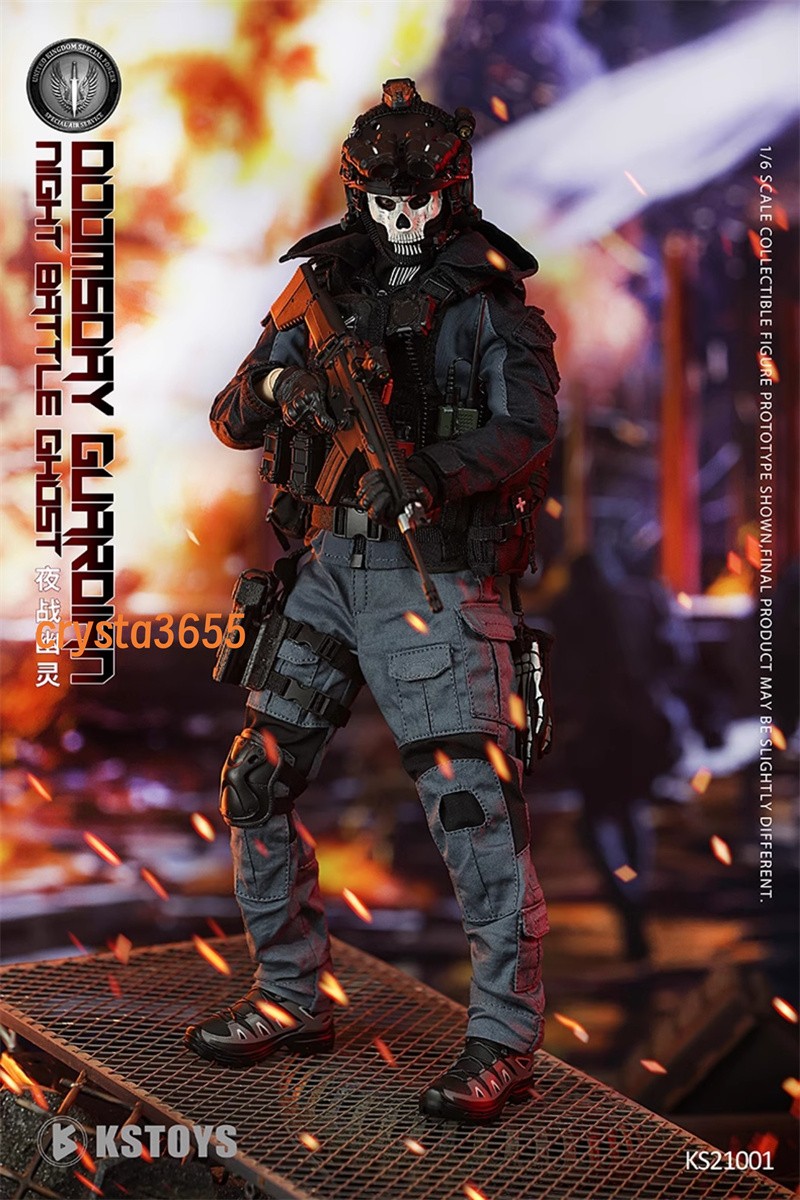 FLAGSET KS21001 Night War Ghost Simon Riley 1/6 Action Figure In Stock