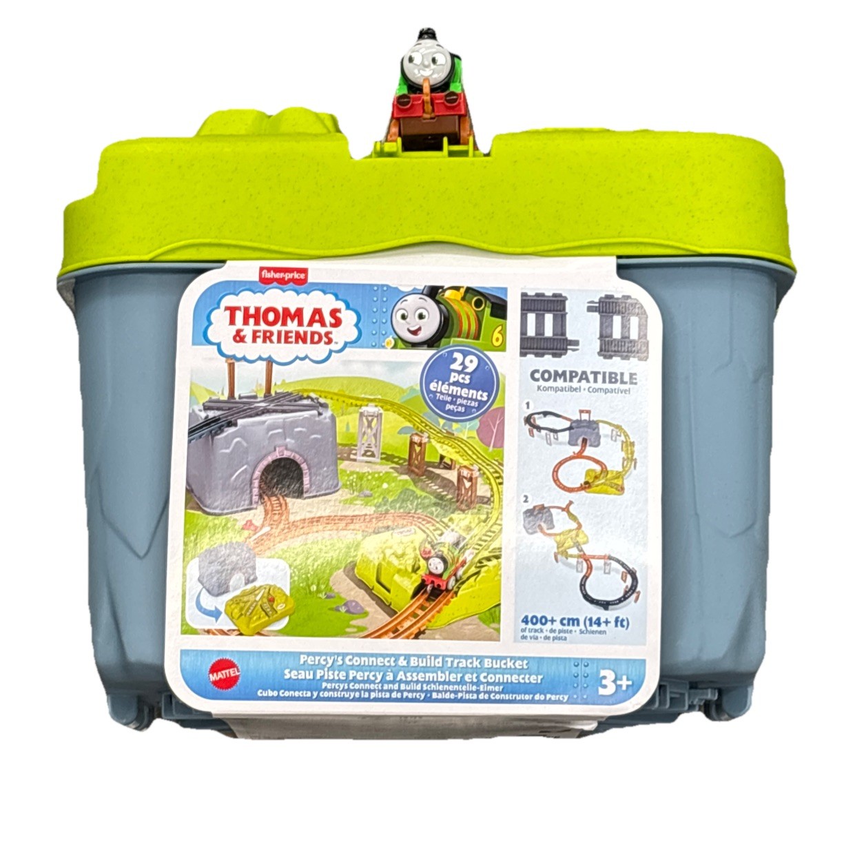 Thomas & Friends Toy Train Set, Percy’s Connect & Build Track Bucket NEW 3+