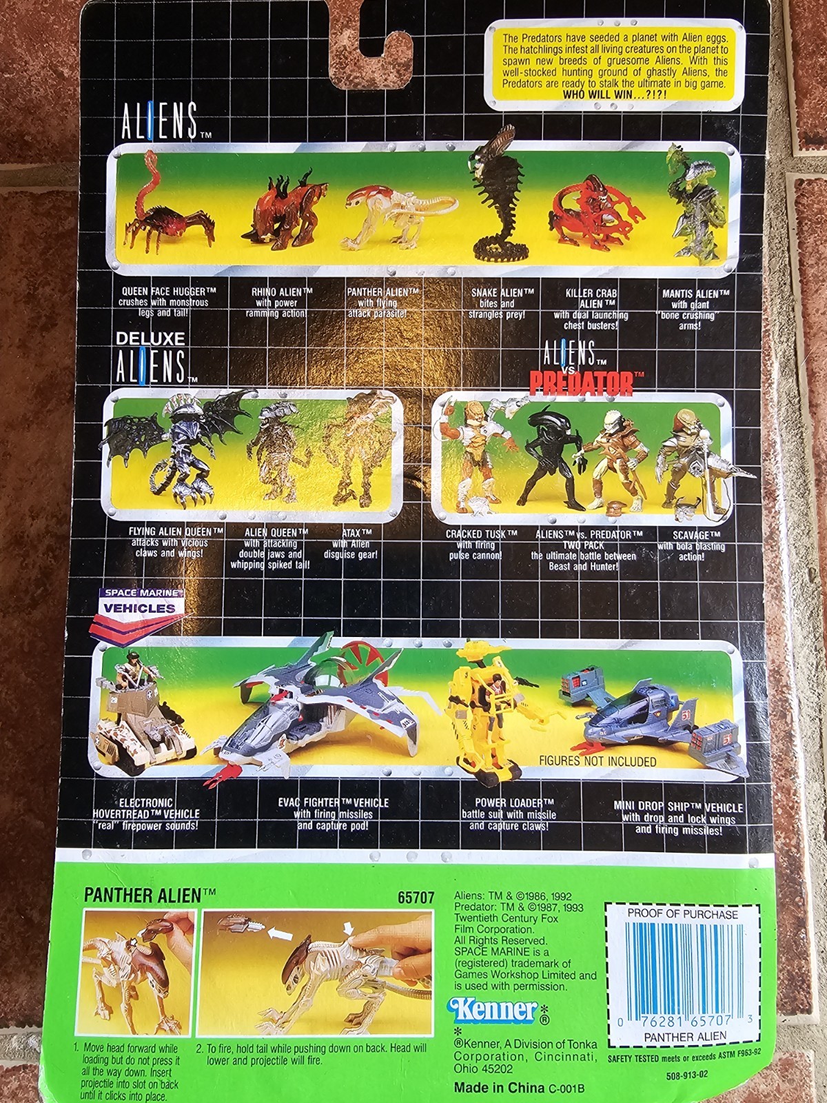 ALIENS PANTHER ALIEN Action Figure From Kenner 1992 🔥🔥SOLD AS IS