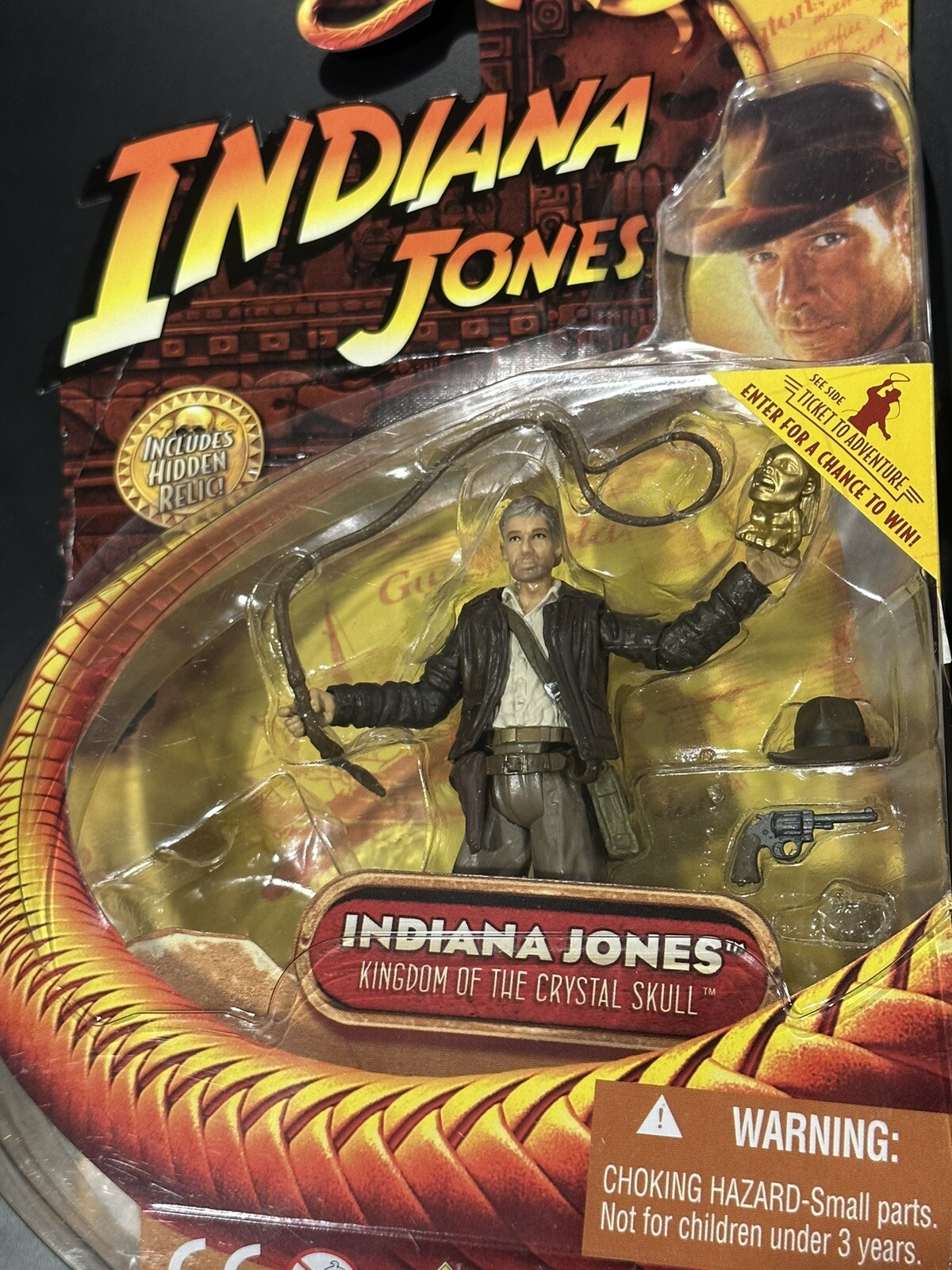 Hasbro Indiana Jones Figure 3.75&Prime; MINT Kingdom Skull W/Accessories (No Packaging