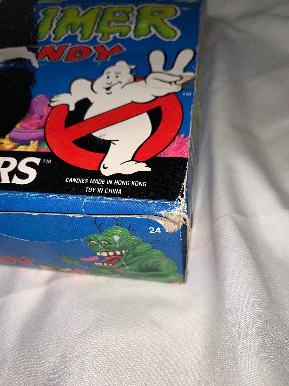 TOPPS GHOSTBUSTERS SLIMER 1989 HEAD BUST CANDY BOX CONTAINERS DISPENSER 20 PIECE
