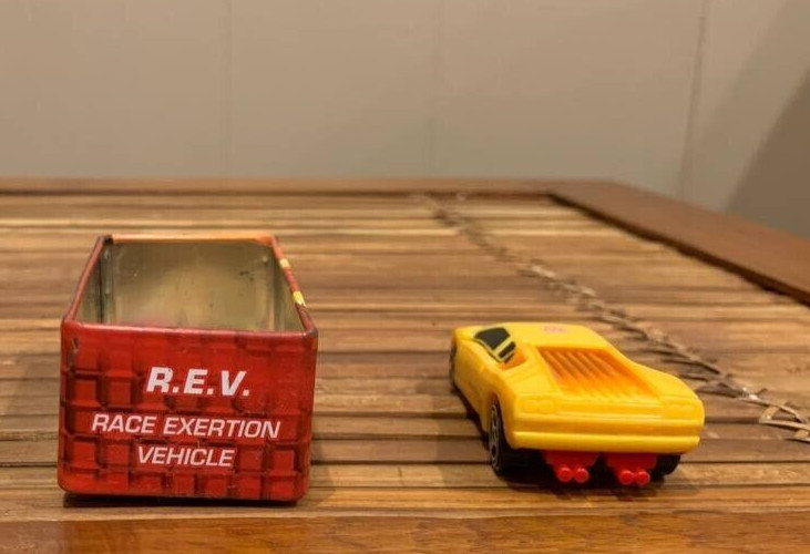 Transformers Tiny Tins R.E.V. Race Exertion Vehicle INCOMPLETE