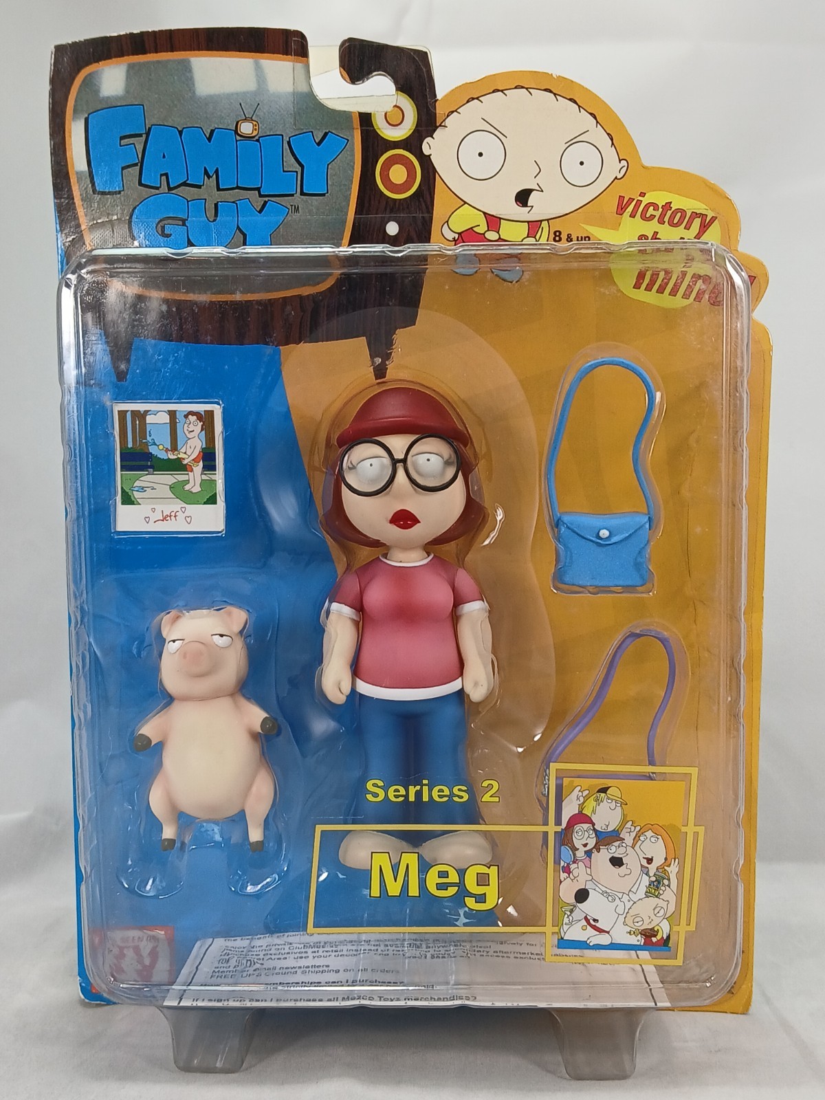 Family Guy Series 2 MEG GRIFFIN with Kissing Pig Action Figure Mezco 2005