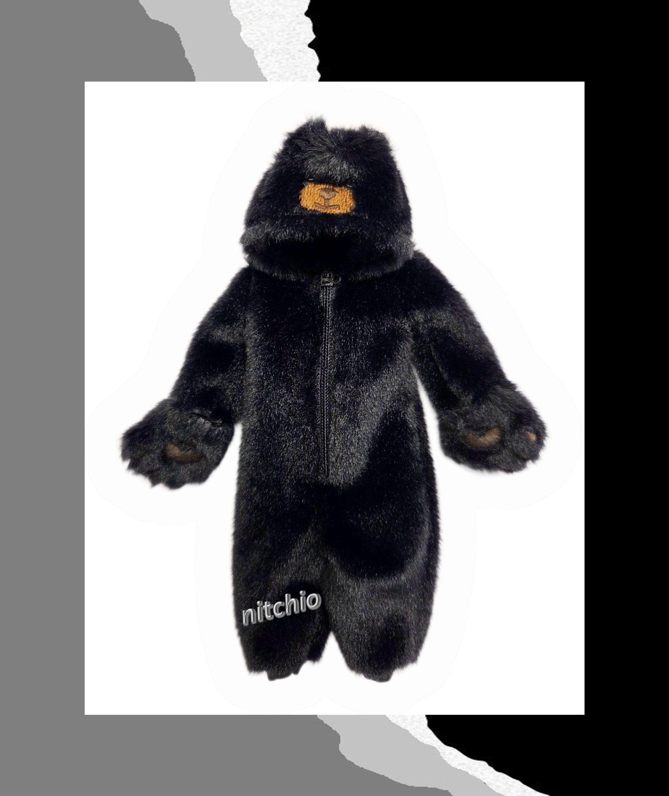 Mezco One:12 Cuzin Eddi & Bella – BEAR COSTUME 1/12 Scale Soft Goods
