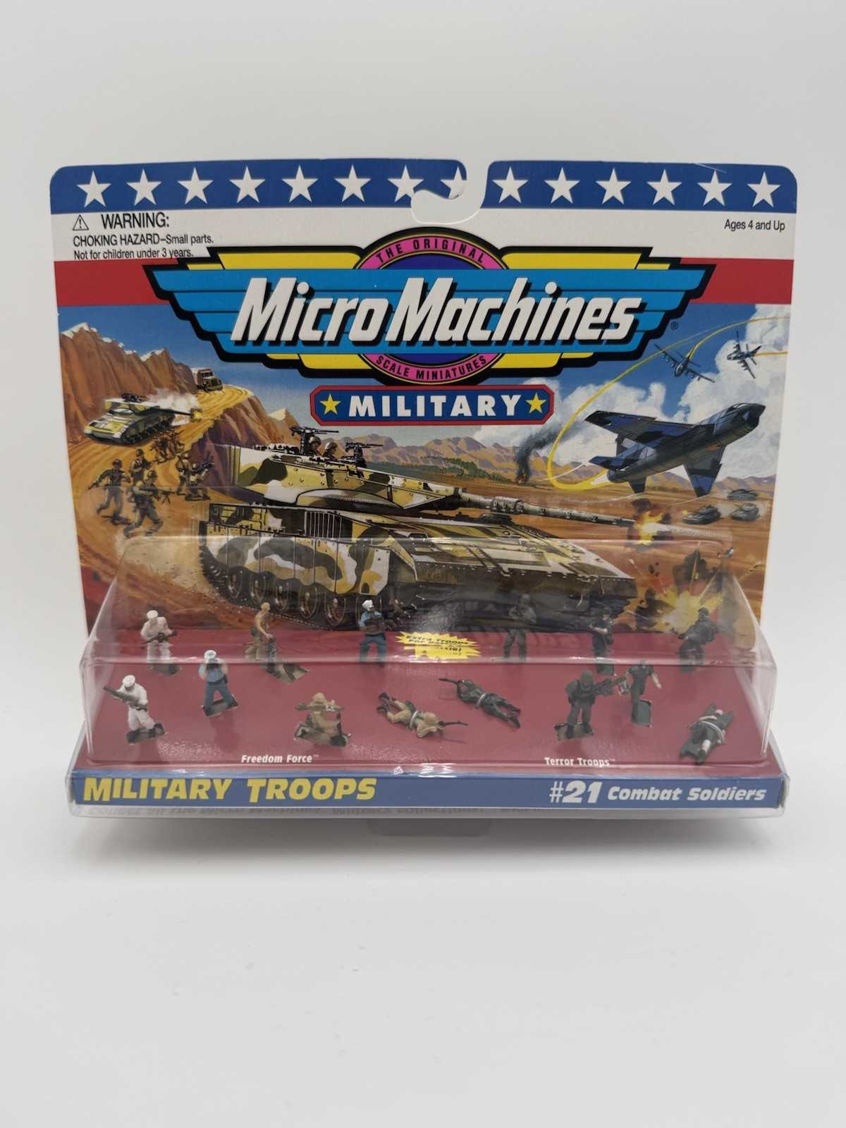 Micro Machines Military Troops #21 Combat Soldiers Figure Set 1995 Galoob MINT