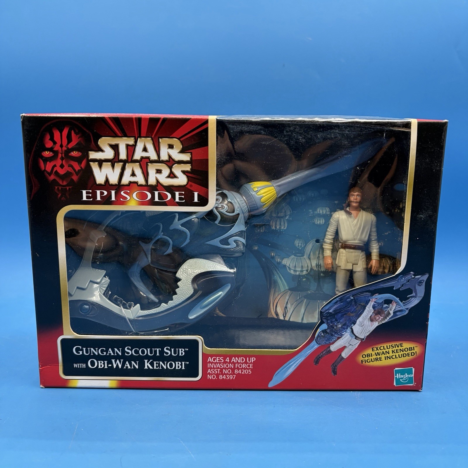 1999 Star Wars Episode I Gungan Scout Sub with Obi-Wan Kenobi The Phantom Menace