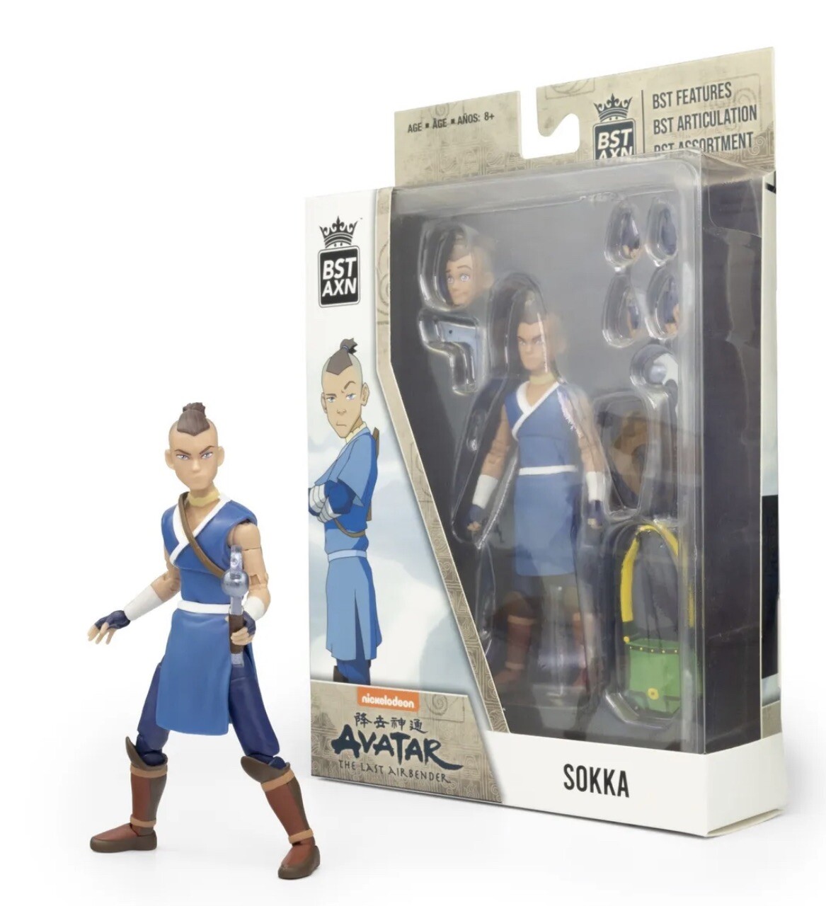 The Loyal Subjects BST AXN Avatar the Last Airbender 5&Prime; Sokka War Paint Figure