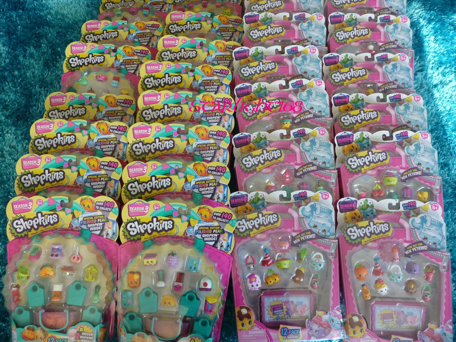 NIB Shopkins Mixed lot of 6 Season 3 & Season 4 12pk Combo