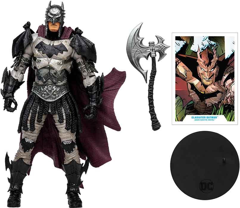 DC Multiverse Comics 7&Prime; Figure Dark Nights Metal – Gladiator Batman IN STOCK