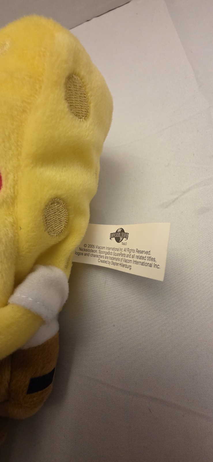 Universal Studios SpongeBob SquarePants Plush Toy Stuffed 2005 CHICAGO CUBS READ