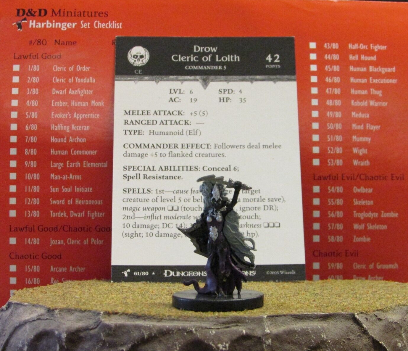 Dungeons and Dragons Miniatures Harbinger – Singles