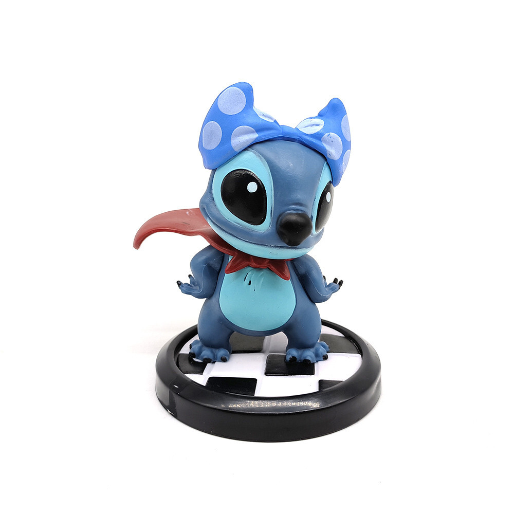6pcs/set Lilo & Stitch Figure Summer beach Party Stitch PVC Toys Cake Decoration