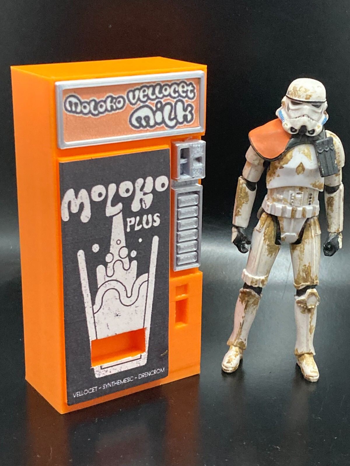 CUSTOM A CLOCKWORK ORANGE VENDING MACHINE 3.75&Prime; STAR WARS FIGURE DIORAMA (K01)