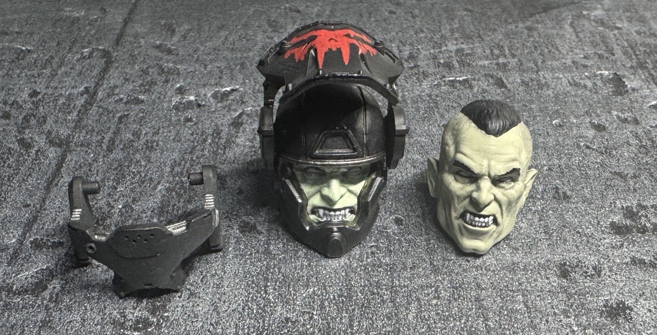 Operation: Monster Force Delta Red Trooper Vampire Head And Helmet