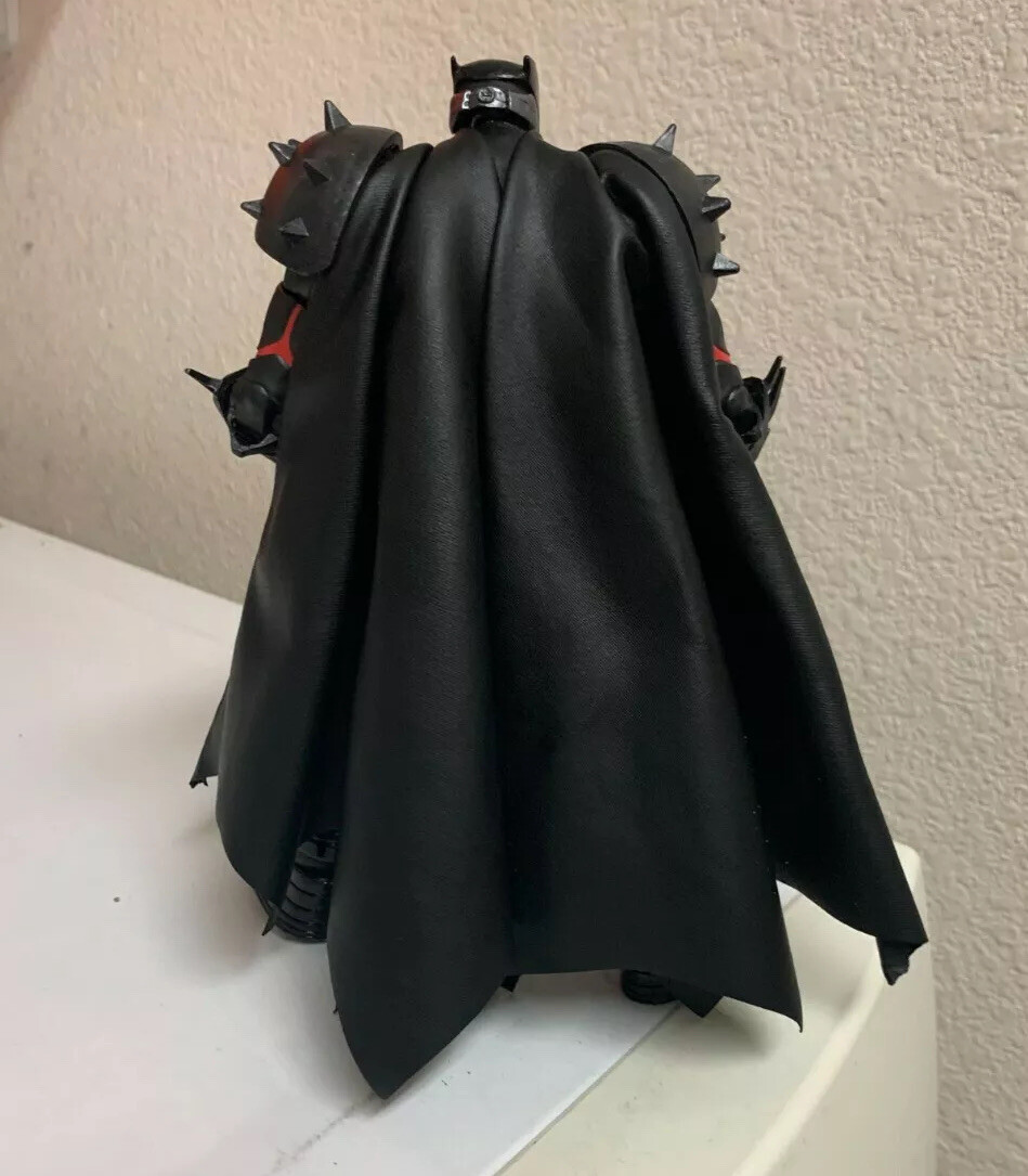Custom Batman HellBat Mcfarlane Cloth CAPE ONLY 1:12 Dc Collectibles NOT FIGURE