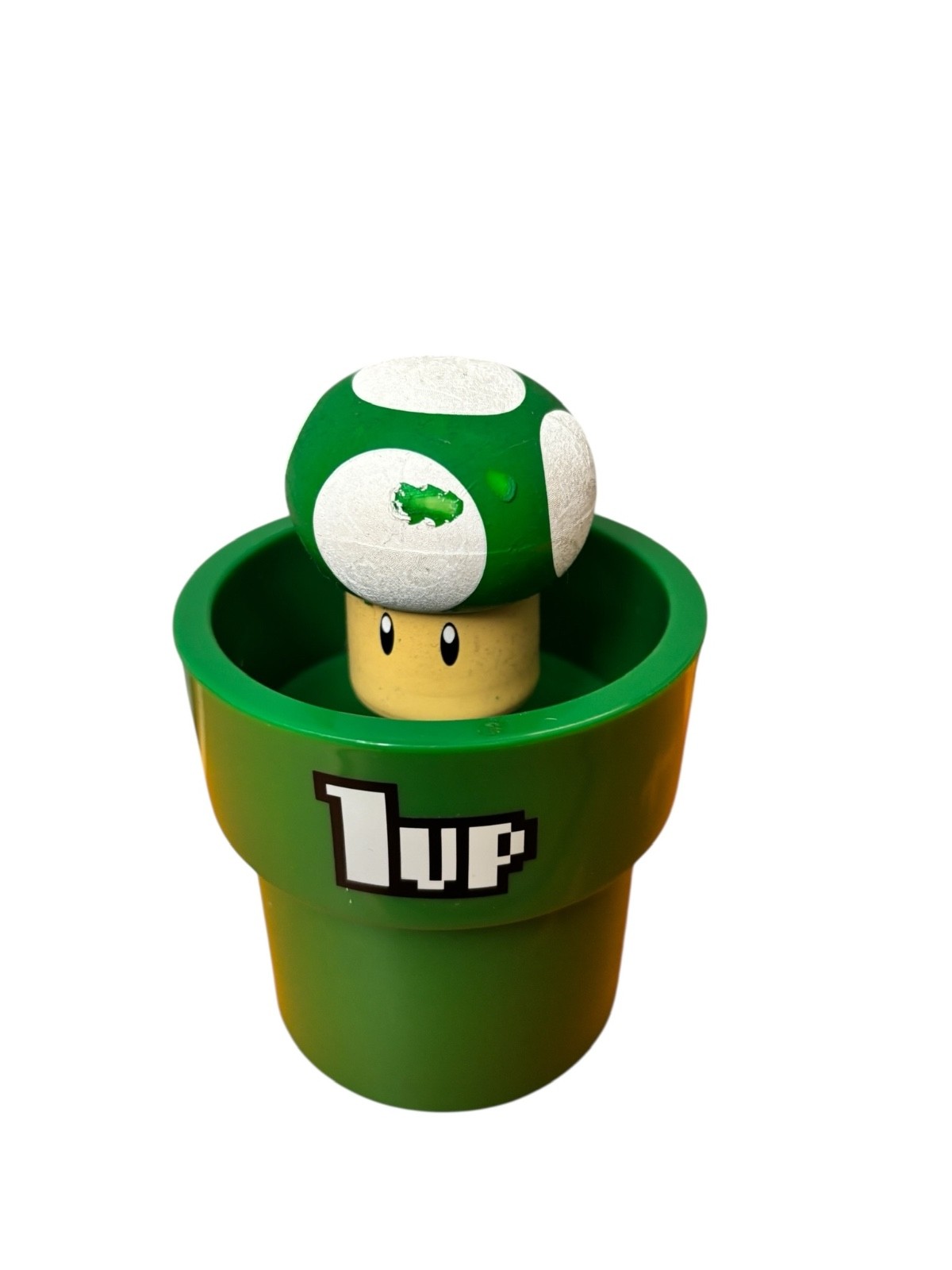 2009 thinkgeek.com exclusive super mario bros. 1up mushroom toy action figure