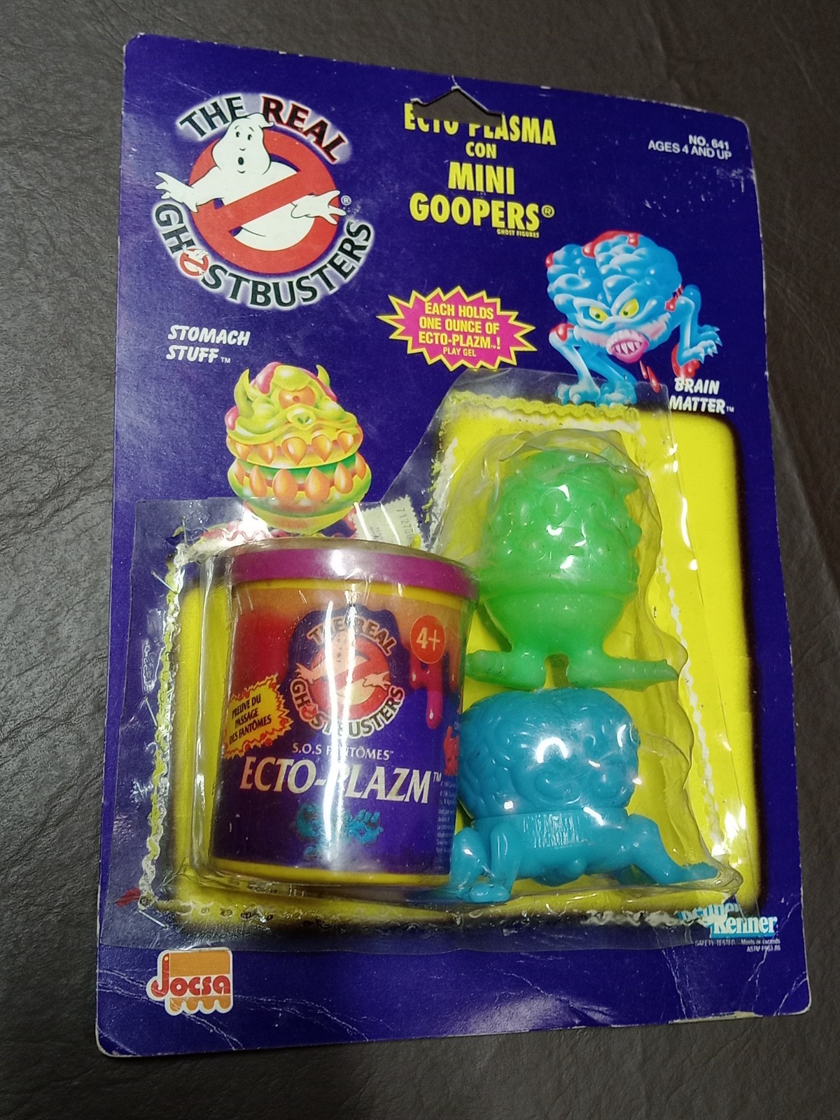 VINTAGE THE REAL GHOSTBUSTERS ECTO PLAZM W/ MINI GOOPERS JOCSA ARGENTINA CARD