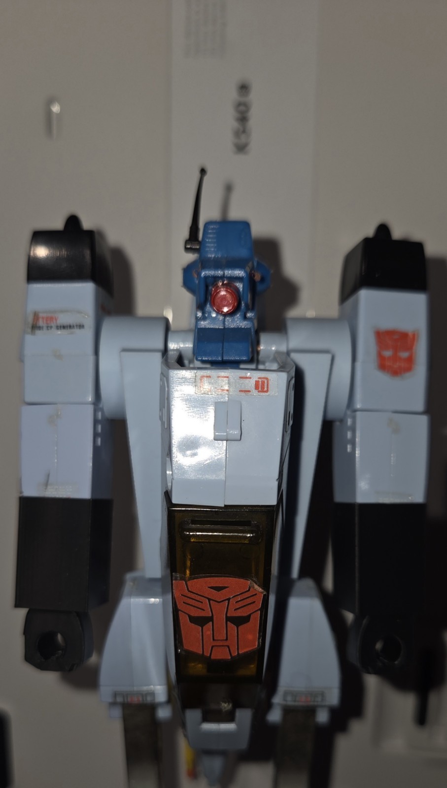 3D Printed Upgrades Shoulder Fillers, Fixed Hands, Fists & Gun For G1 Whirl Blue