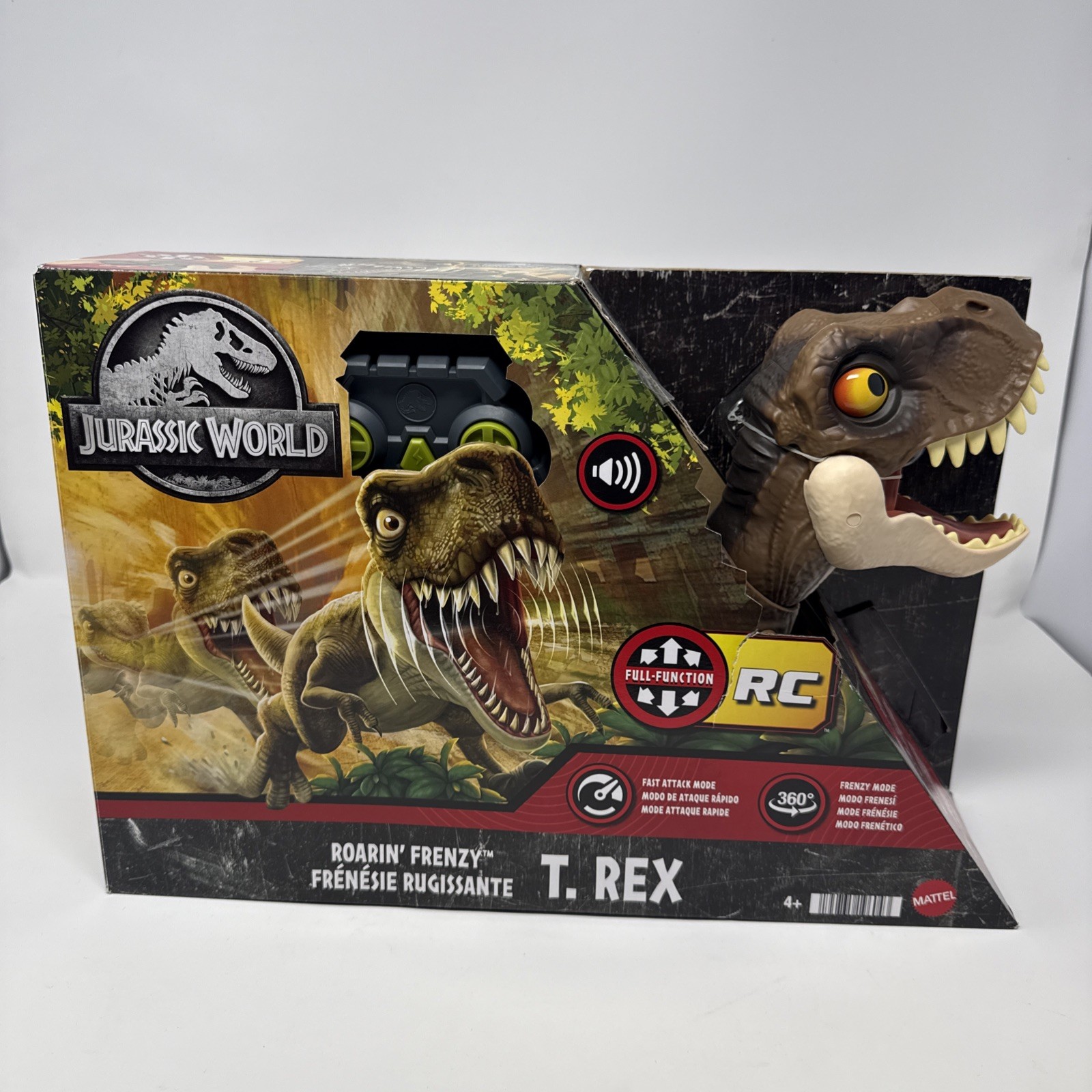 Jurassic World RC 2.4 GHz Roarin’ Frenzy T-Rex Dinosaur Sound Full Function NEW