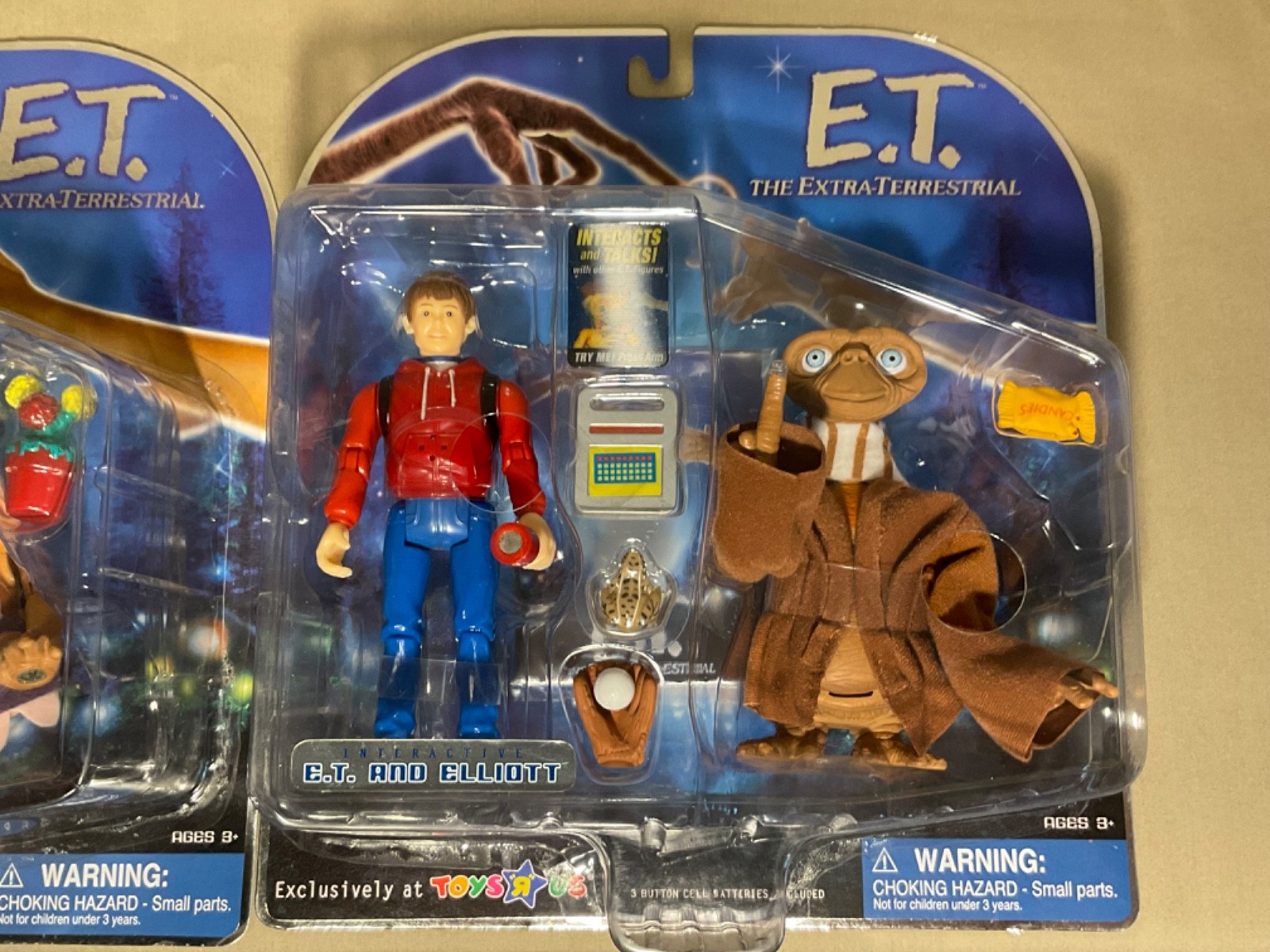 E.T. & Gertie and E.T. & Elliott Interactive Sets 2001 Toy R Us Sealed /New