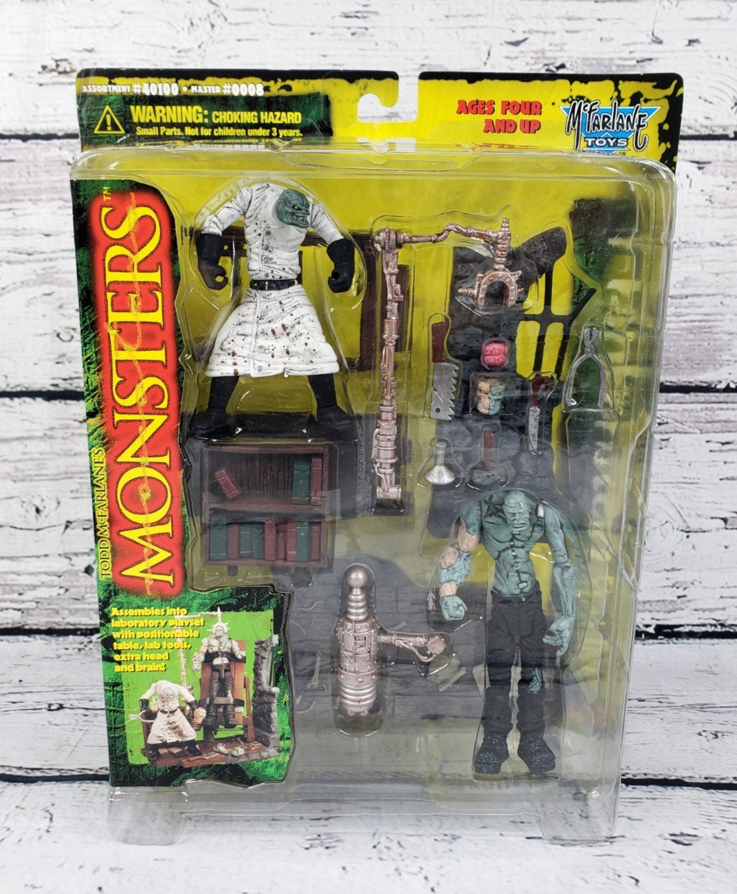 1997 McFarlane Toys Monsters Series 1 Frankenstein Playset Action Figure New