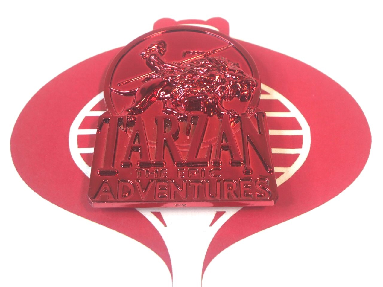 Tarzan Epic Adventures Accessory Red Clip LOGO Trendmasters Figure Accessory