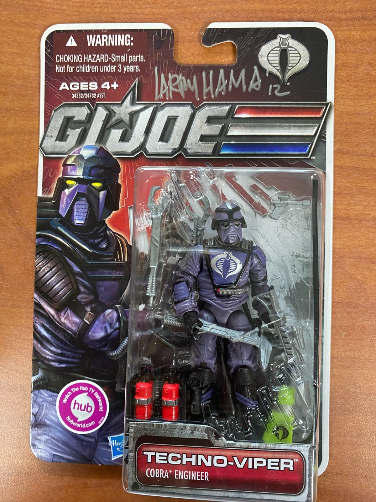 SIGNED LARRY HAMA 2011 GI Joe 30th Anniversary Cobra TECHNO-VIPER Action Figure