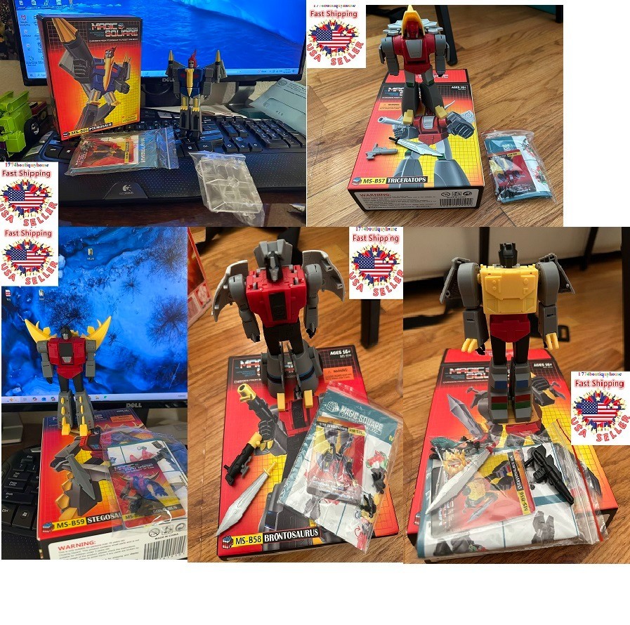 New BOX G1 transformer Dinobot SET Magic Square TOYS MS-B56 B57 B58 B59 B60 USA