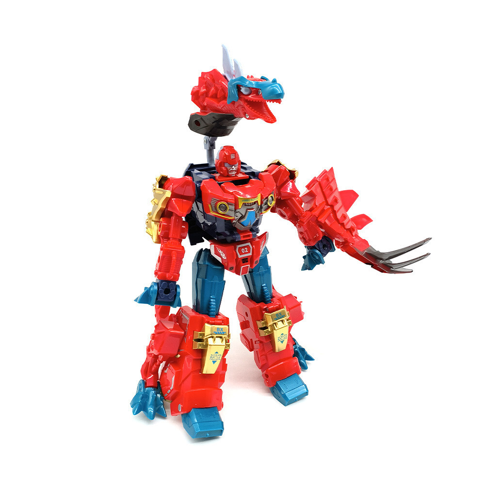 Mecha Dinosaurs Transform Robot Spinning Gyroscope Toys Boys T-Rex Action Figure