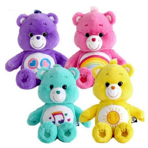 Care Bear Bear Official Licensed Plush MInt Pink Purple Yellow Care Bears 27cm