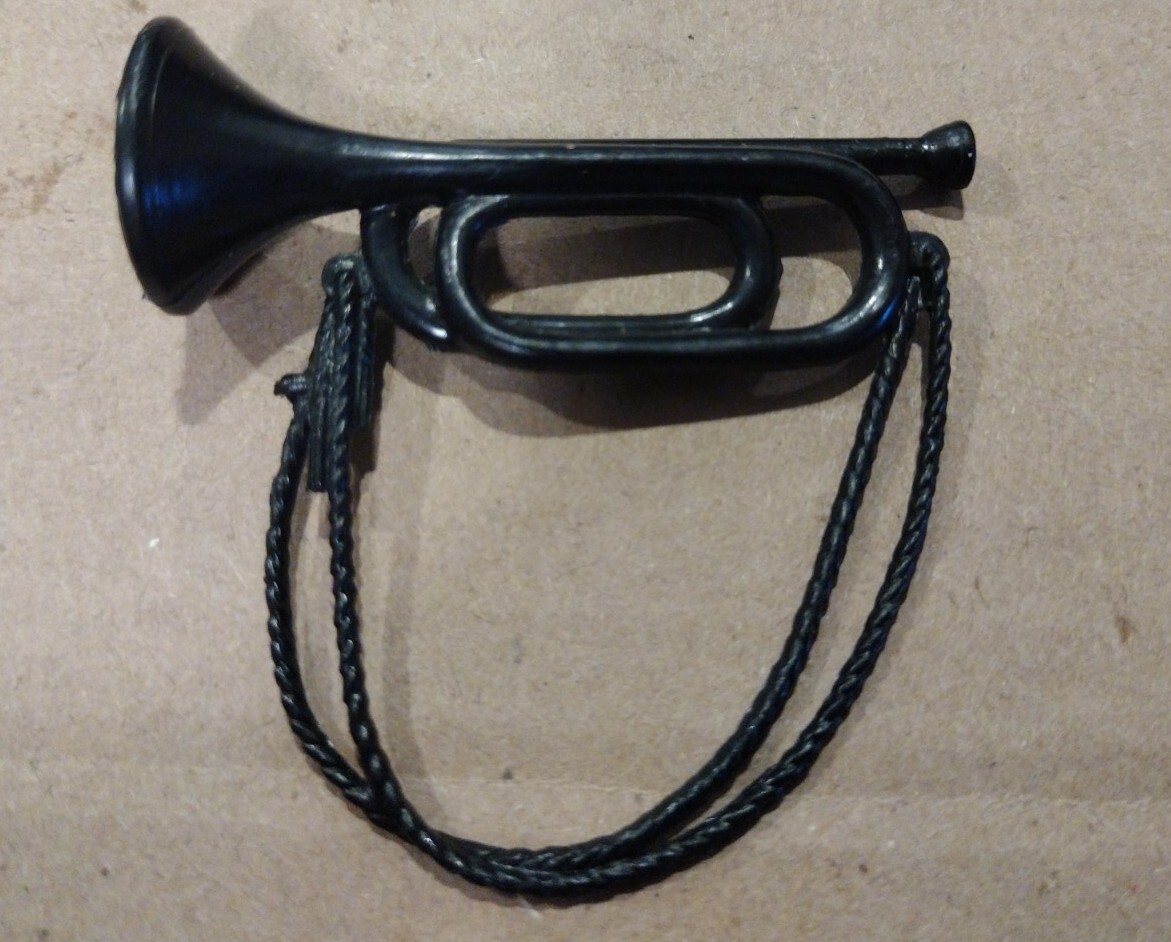 1960&rsquo;s-70&rsquo;s Auth/Orig Marx Johnny West General Custer Bugle W/Lanyard Nice Cond