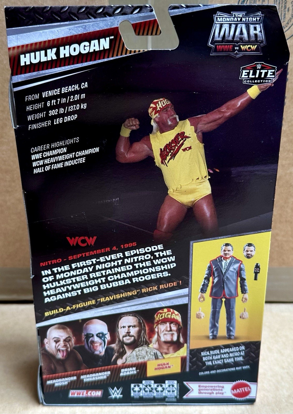 WWE Elite Monday Night Wars Complete Set of 4, (Series 11) w/ Rick Rude BAF