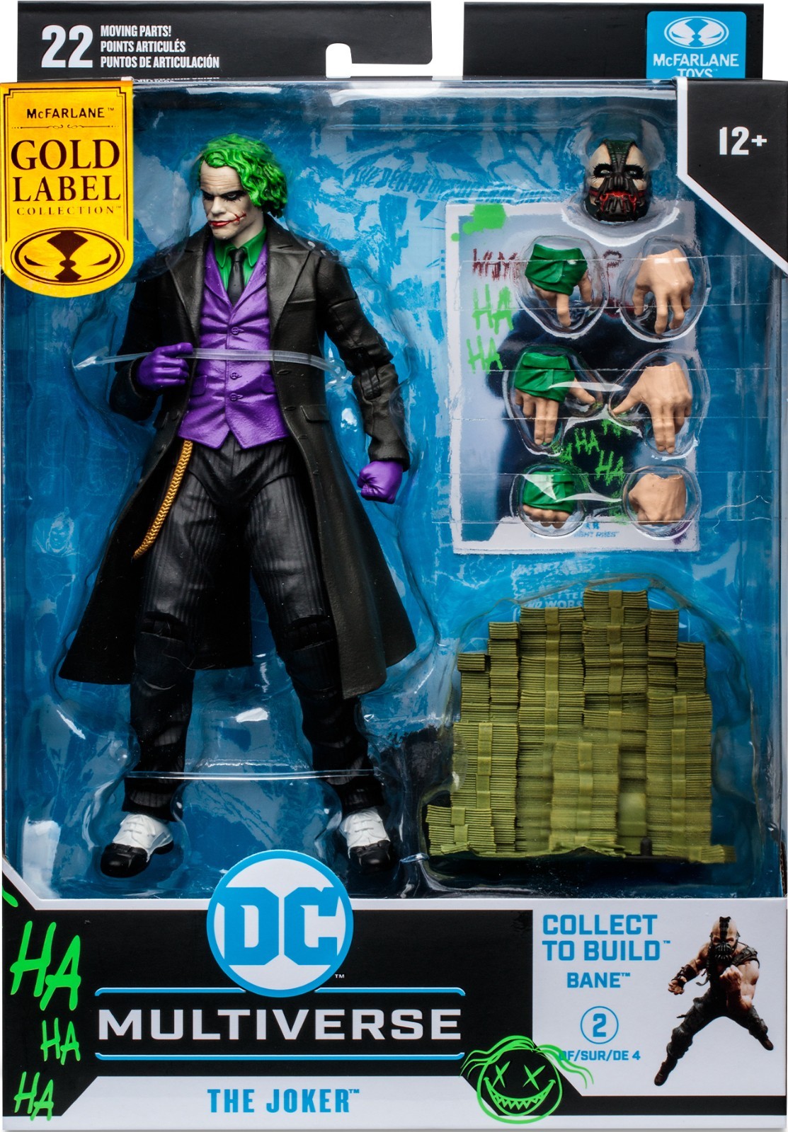 McFarlane Toys DC Multiverse The Joker Dark Knight Artist Series Gold Label NEW