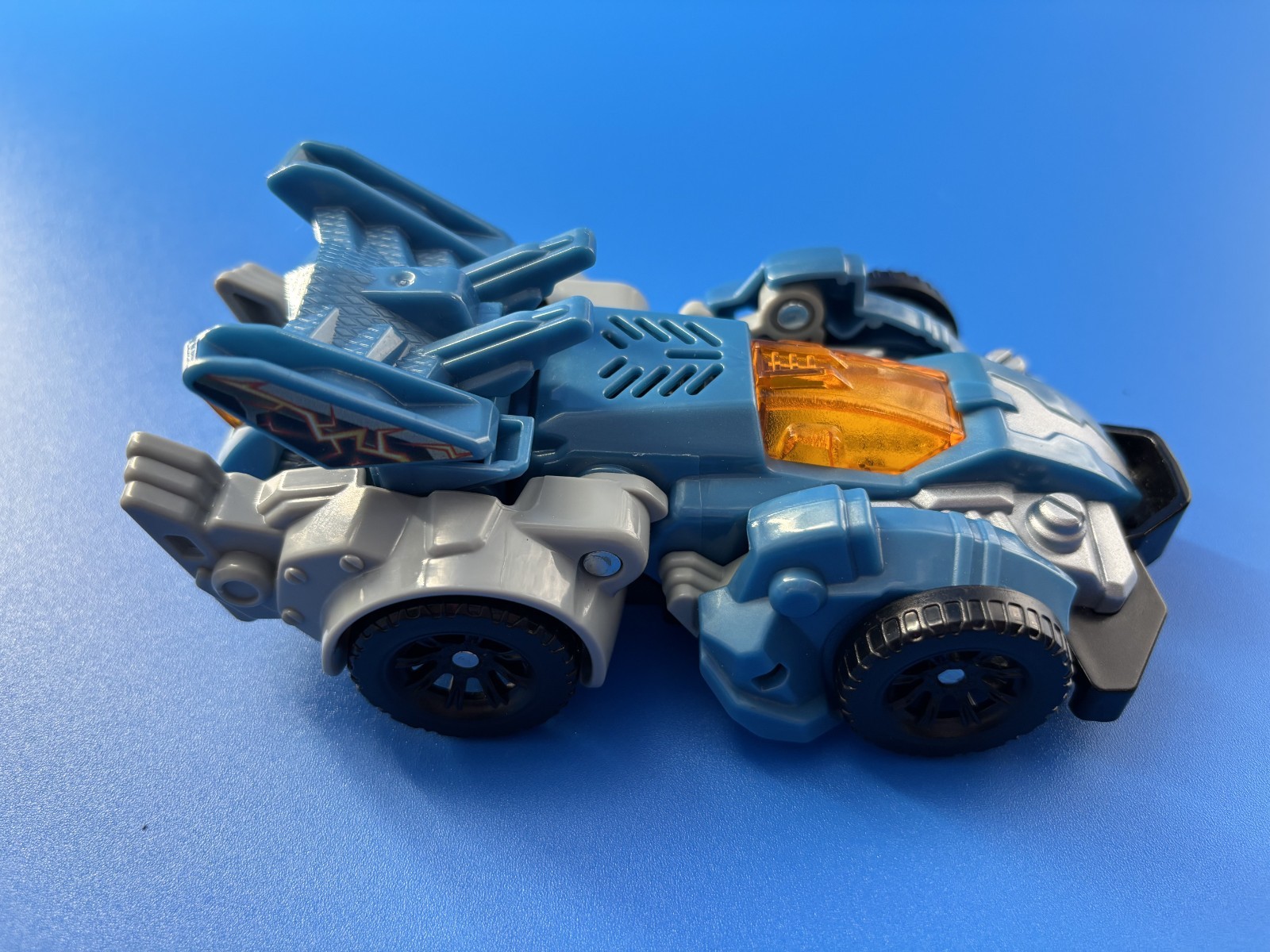 Transformers Cybertronian Sci-Fi Race Car Toy Vehicle – Blue & Grey Futuristic R