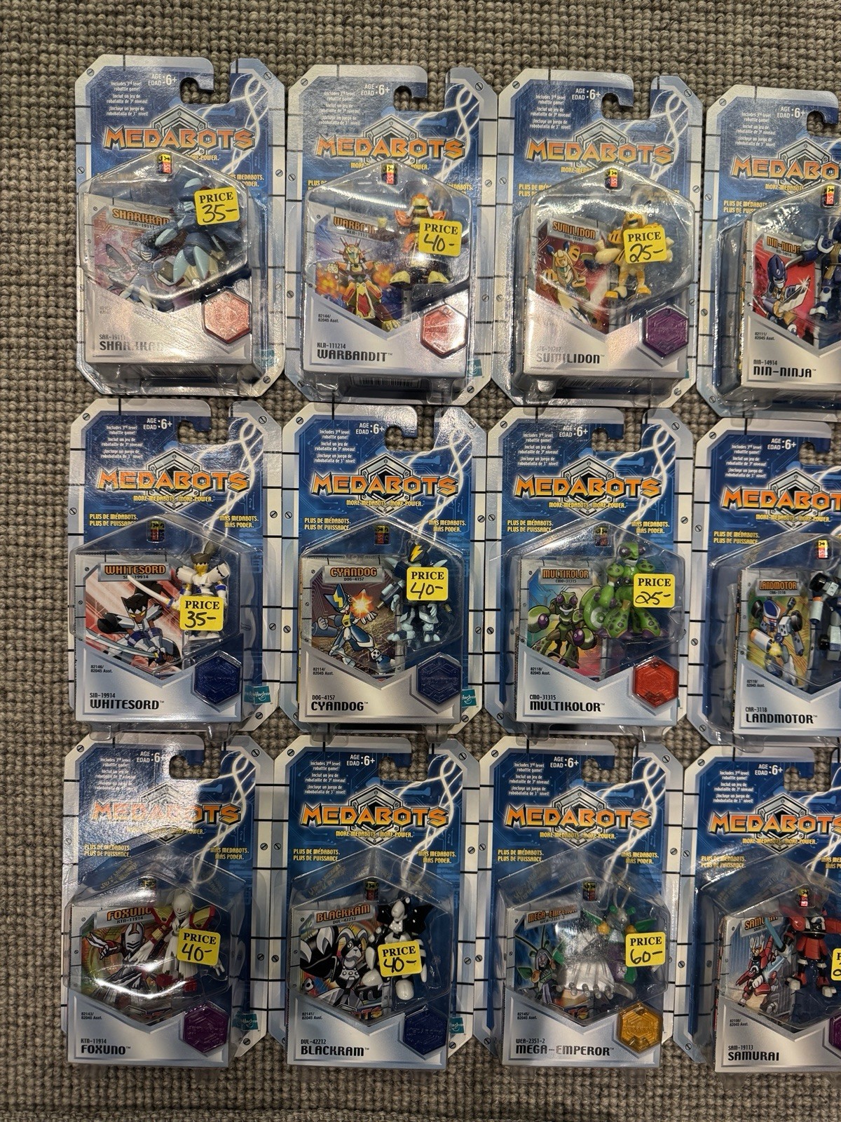 16 Single Pack Medabots 2.5” Figures Medarot Hasbro NEW Assorted MOC