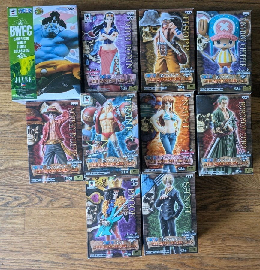 One Piece Time Skip Straw Hat Pirates Banpresto Figure Set