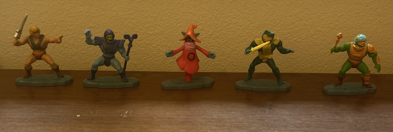 Masters of the Universe Mini Toy Figures Lot of 5 Mattel Micro Collection.