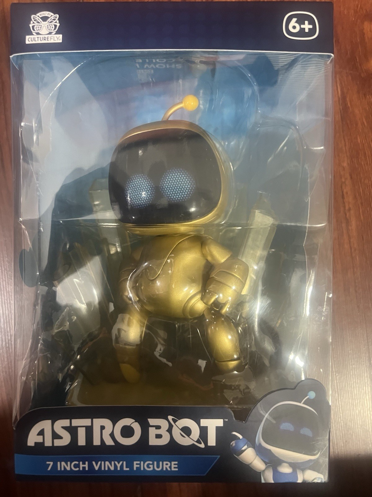 ASTRO BOT GOLD VINYL Culturefly 7&Prime; Figure Playstation LIMITED CHASE RARE NEW