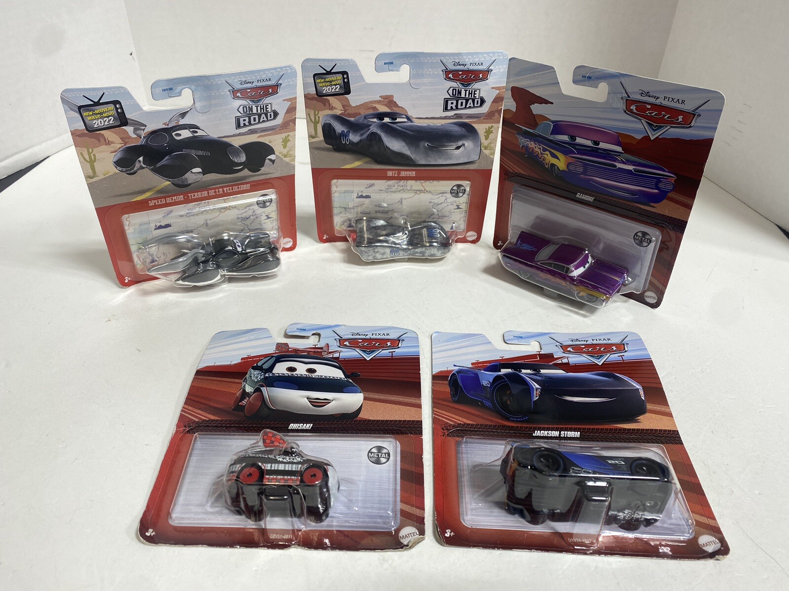 Pixar Cars 2022 Lot of 5 Ramone Jackson Storm Speed Demon