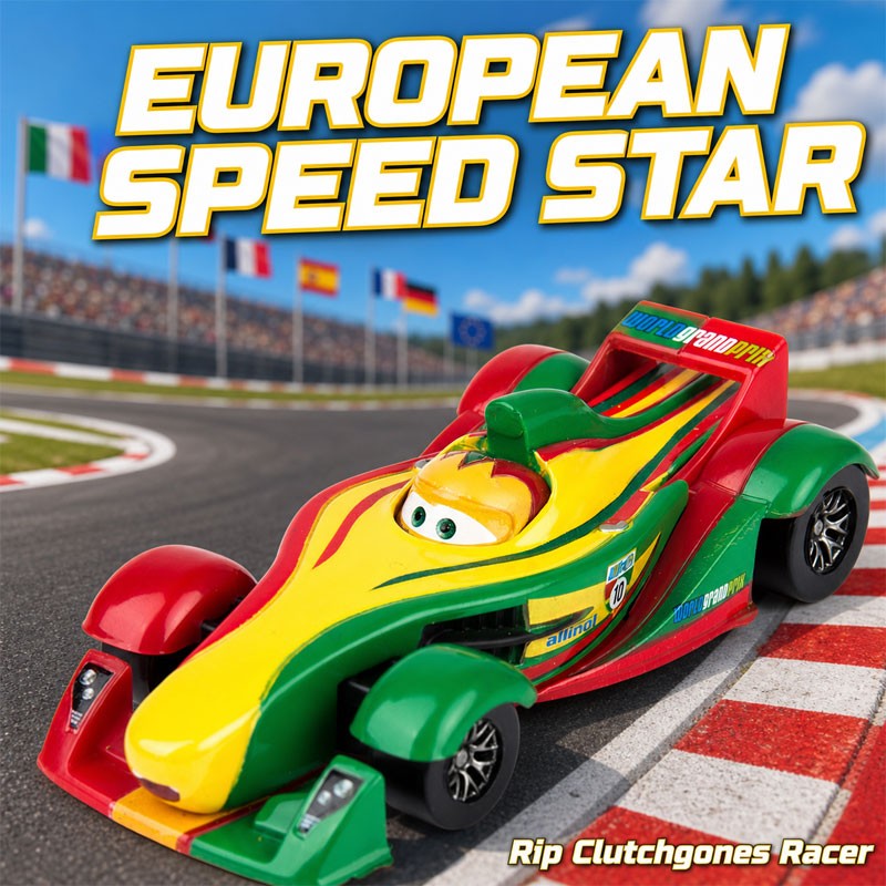 Pixar Cars 2 Movie European Racer – Rip Clutchgoneski 1:55 Die-cast Model Gift