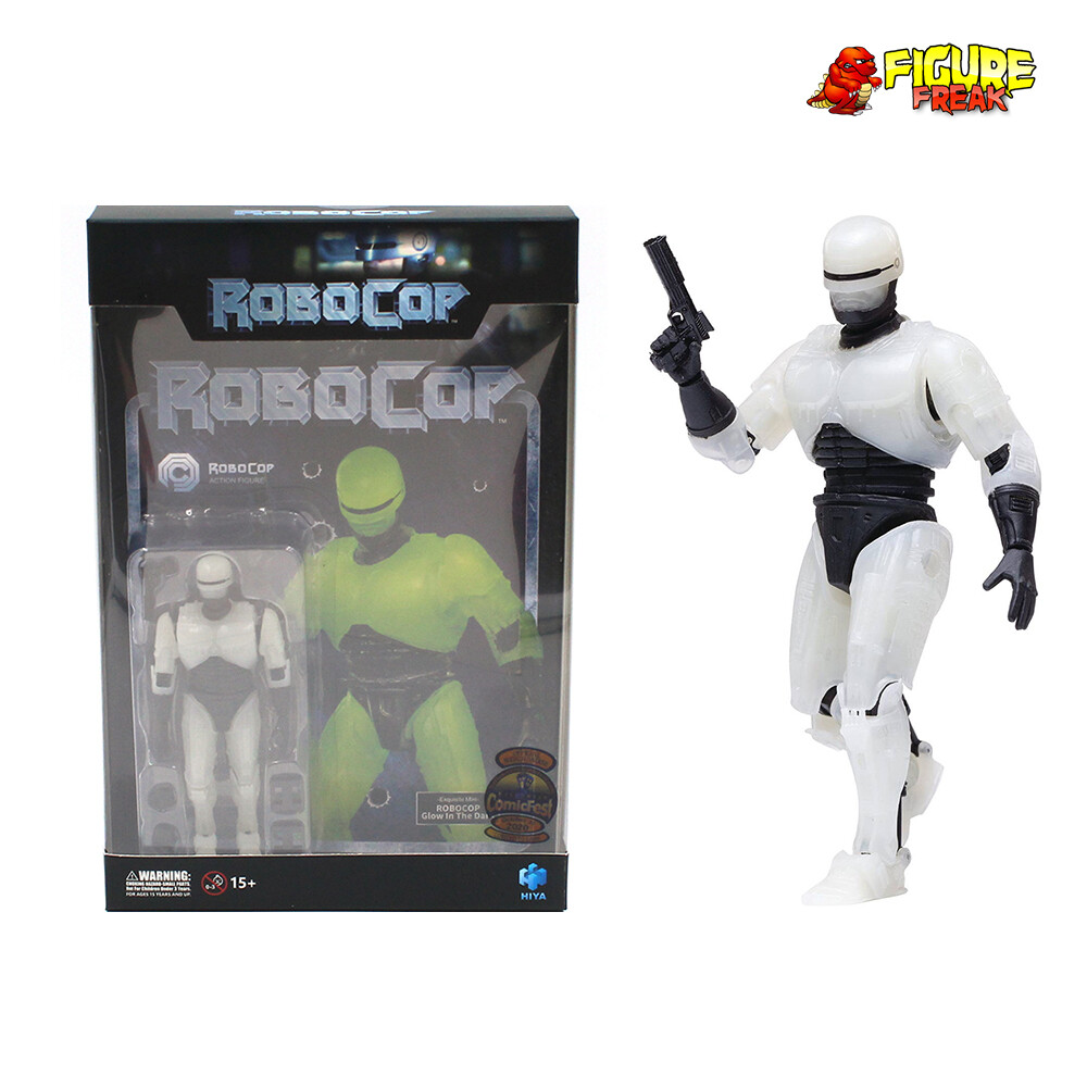Hiya Toys Robocop HCF Glow-in-the-Dark Robocop 4.5&Prime; Action Figure (1:18 Scale)