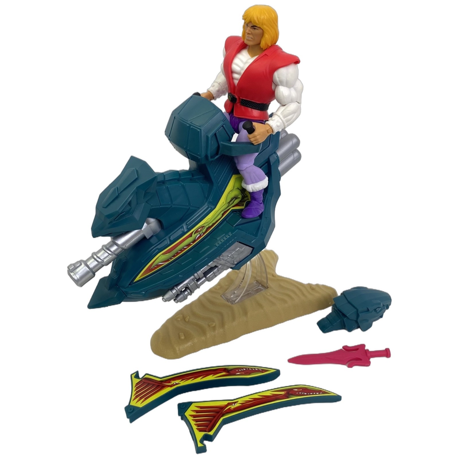 Masters of the Universe Origins Prince Adam Sky Sled Figure Complete 2020 Mattel