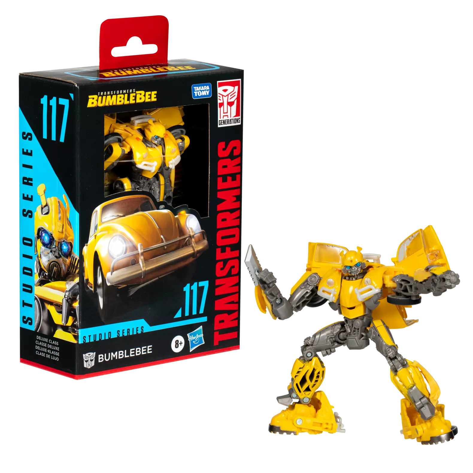 Transformers Studio Series Deluxe Class 117 Bumblebee 4.5-In Action Figure G0564