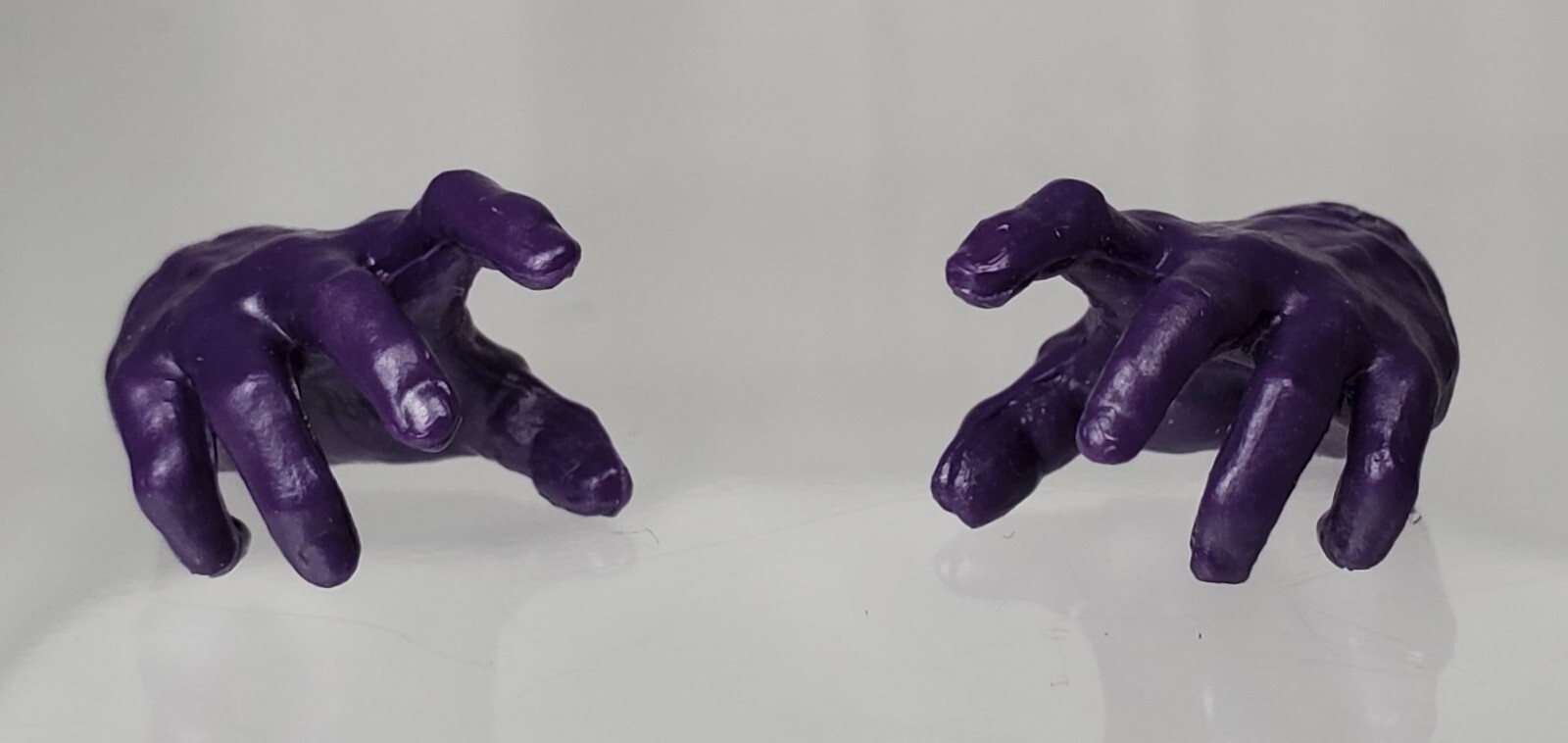 MARVEL LEGENDS PURPLE HANDS FISTS SET (4 pc) CUSTOM KITBASH FIGURE PART ONLY