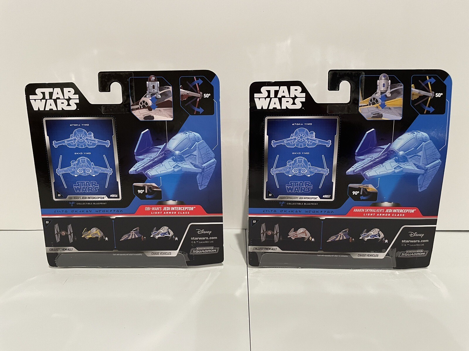 ANAKIN&rsquo;S & Obi Wans JEDI INTERCEPTOR Star Wars Micro Galaxy Squadron Series 3