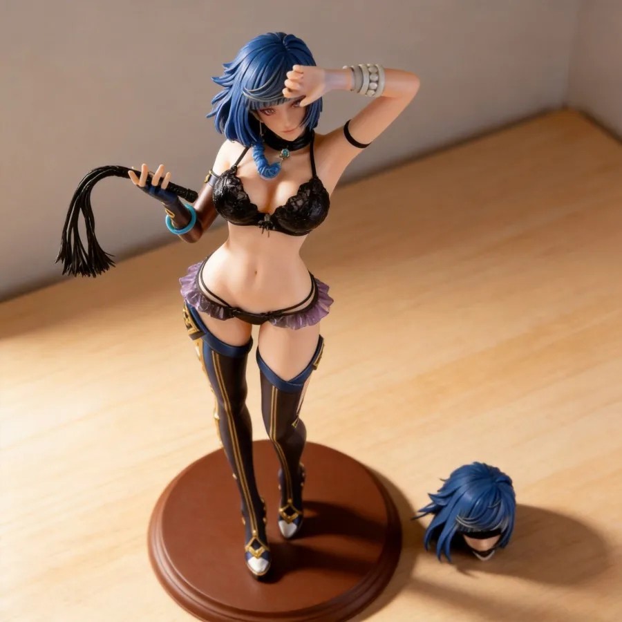 Anime Figure Inspired by Yelan Yae Miko 1/4 PVC Model Doll Statue Unbranded 45cm
